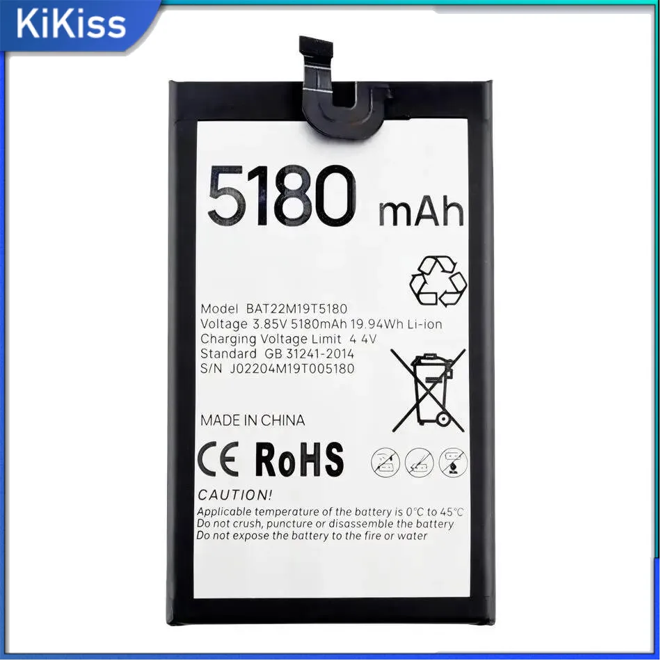 

For Doogee S51 S61 BAT22M19T5180 Reliable Replacement Good Low-Temperature Performance Mobile Phone Battery 5180Mah