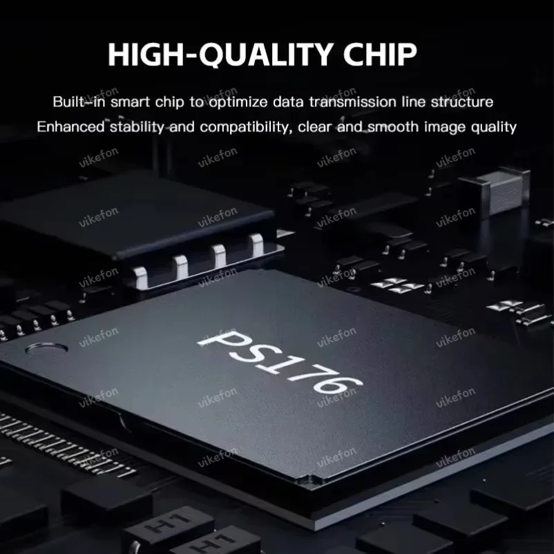 8K HD USB-C إلى Displayport محول Type-C ذكر إلى DP موصل سالب دعم 8K 60 هرتز/4K 120 هرتز مثالي لماك بوك برو ديل