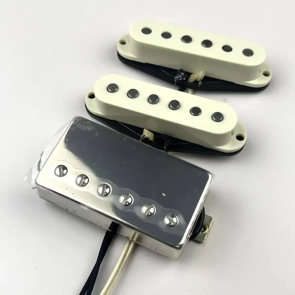 Texas Style SSH Pickup Set for Electric Guitar – Hand-Wound Alnico 5, High Output Humbucker + Vintage Single Coils