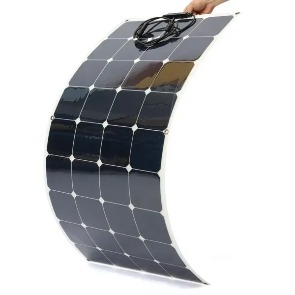 

Factory supply 100w 120w 150w 200w semi flexible solar panel with etfe material