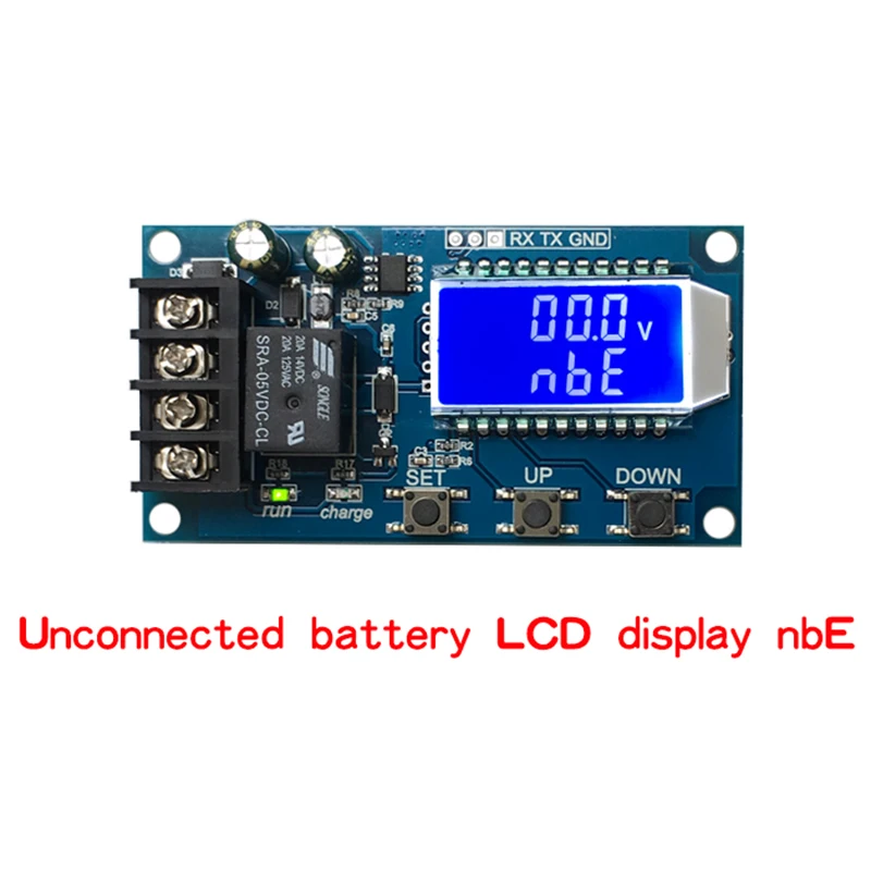 LCD Display Lead-Acid Lithium Battery Storage Battery Charging Control Module Charge Protection Board Switch 6-60V 10A L10A