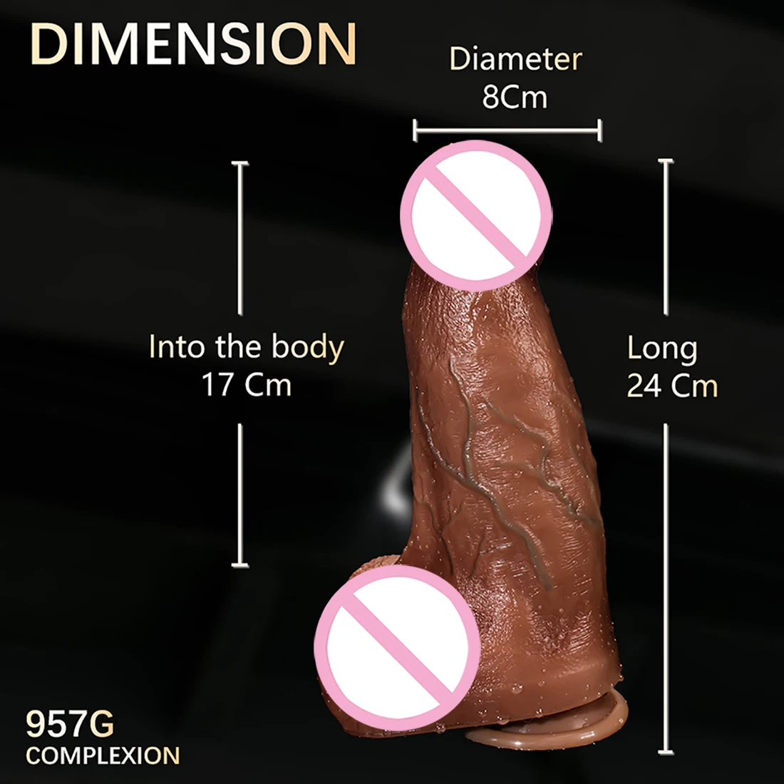 Liquid Silicone Huge Dildos Anal Plug with Suction Cup Soft Dick Realistic Penis Large Phallus Sex Toys for Women Masturbation