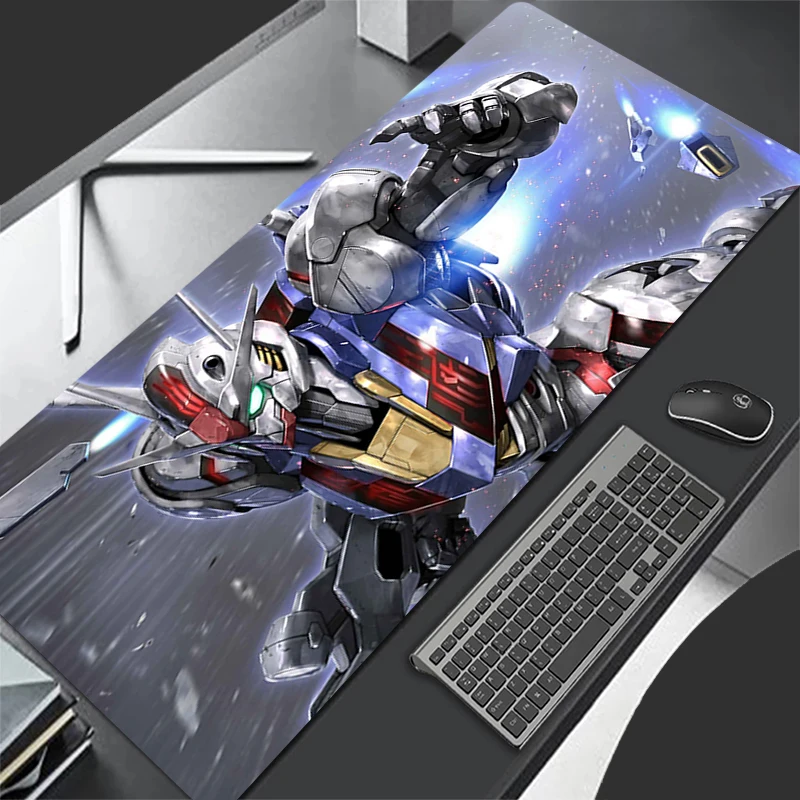 Mechanical Warrior Gundam Aerial Mousepad Office Computer Desk Mat Keyboard Mouse Pad Cushion Non-slip Deskpad PC Large Mousepad