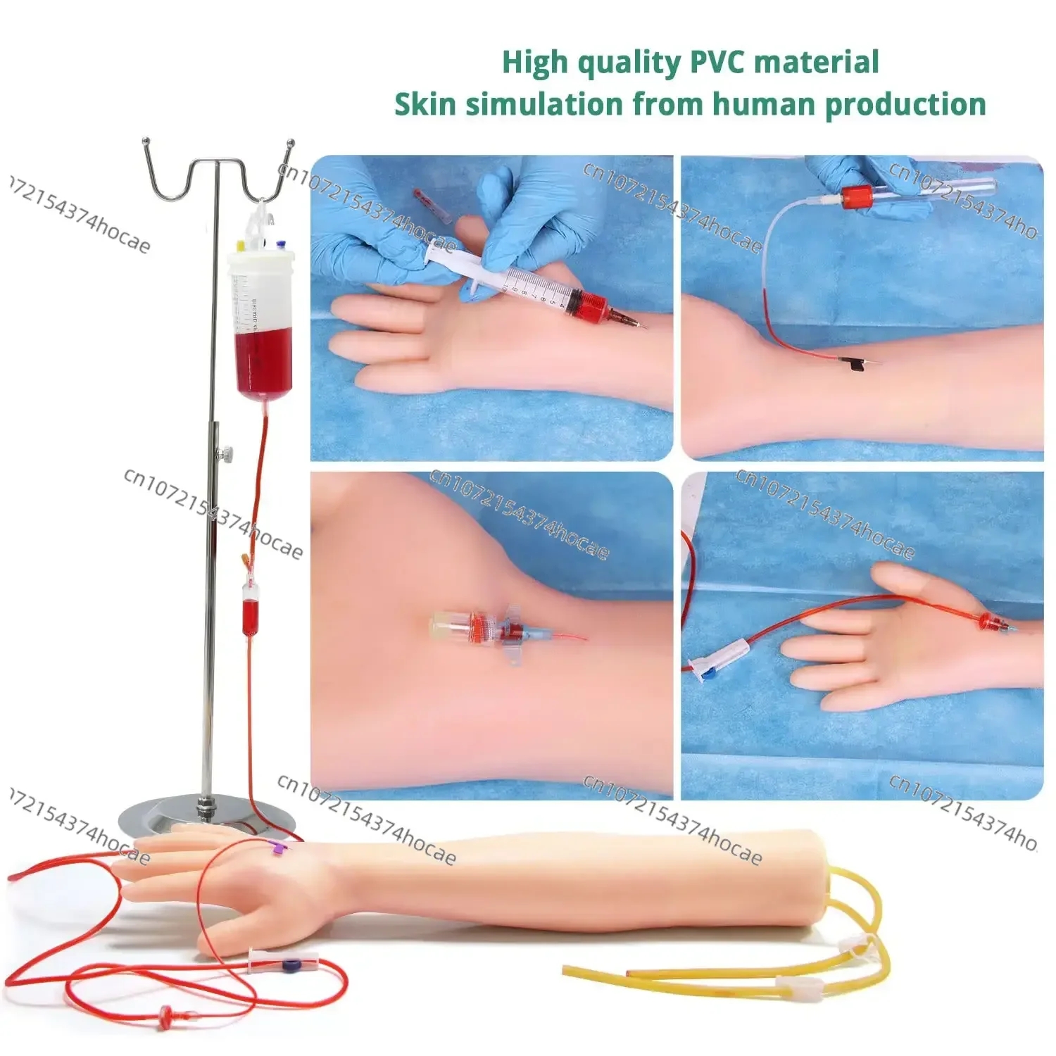 Phlebotomy Practice Kit for Injection Training IV Practice Kit with Phlebotomy Arm Blood Draw Practice Kit for Medical Students