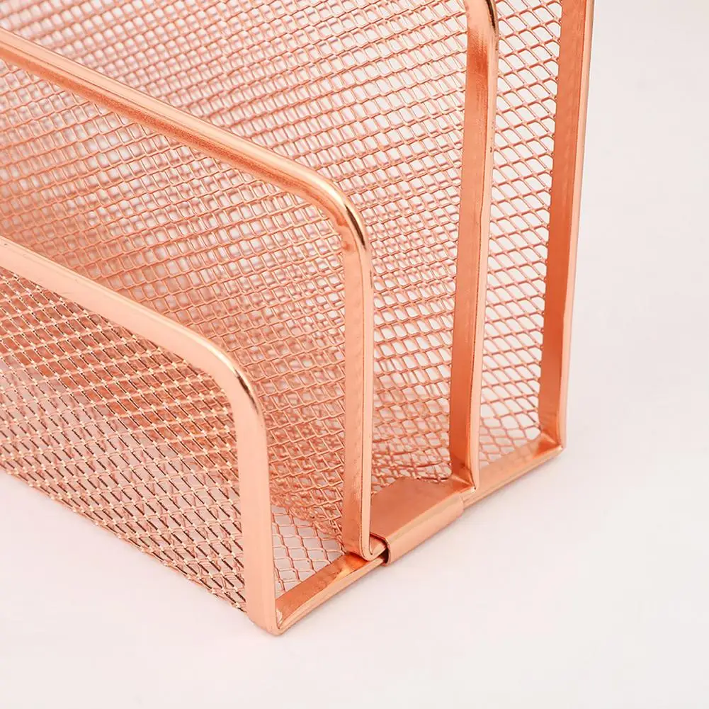 17 cm Schreibtisch-Post-Organizer aus Metallgeflecht, Briefsortierer, Datei-Organizer, 3 vertikale aufrechte Fächer für Büro- und Arbeitsplatzbedarf