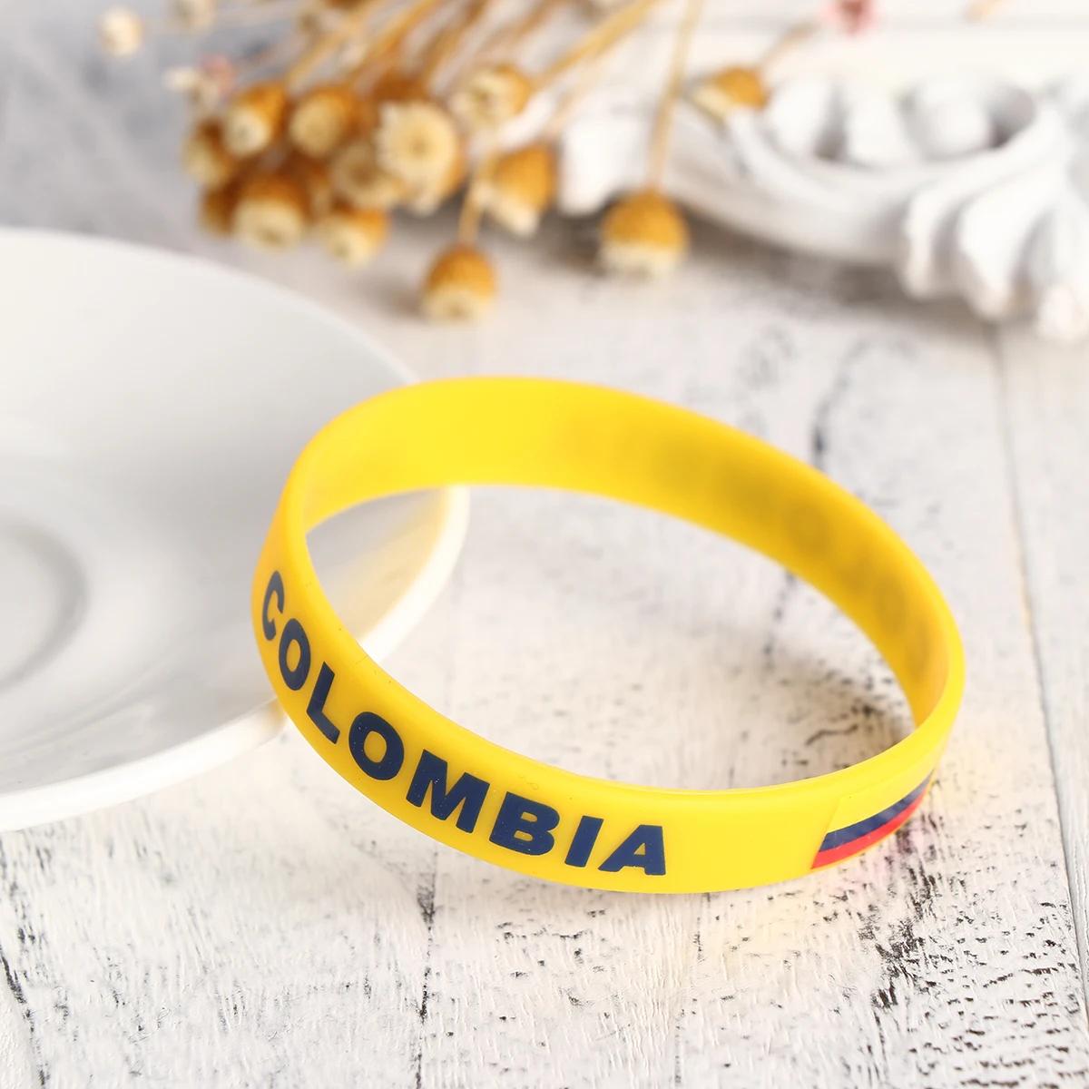 

6 Pcs Silicone Bracelet Mexican Wrist Football Wristbands Event Country Bracelets