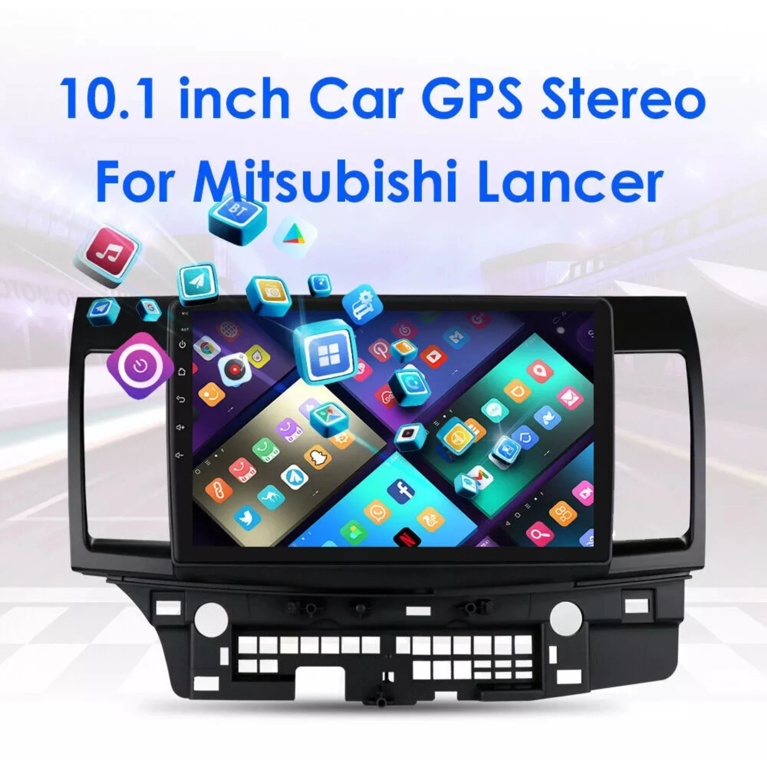 

10.1'' Apple Carplay For Mitsubishi Lancer 2008-17 Android Auto Car Stereo Radio Car Replacement Parts