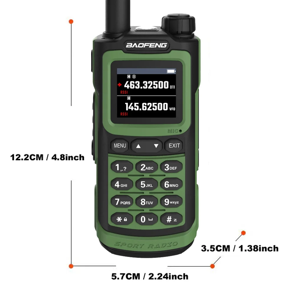 Рация Baofeng UV-G30 Pro V1 10 Вт, Портативная радиостанция дальнего действия, четыре диапазона, водонепроницаемая, 2 шт.