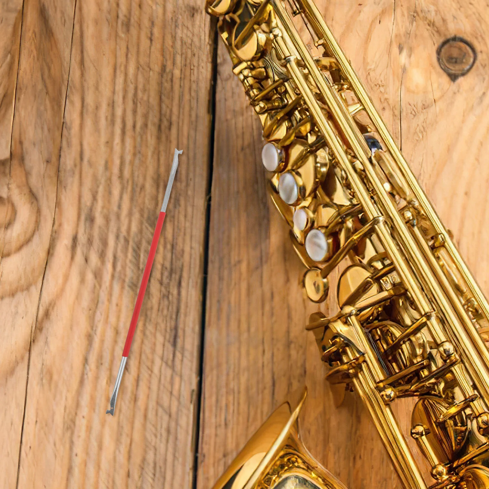 

2Pcs Professional Saxophone Repair Tool Dual Ended for Woodwind Instrument Clarinet Flute Maintenance Accessory Kit