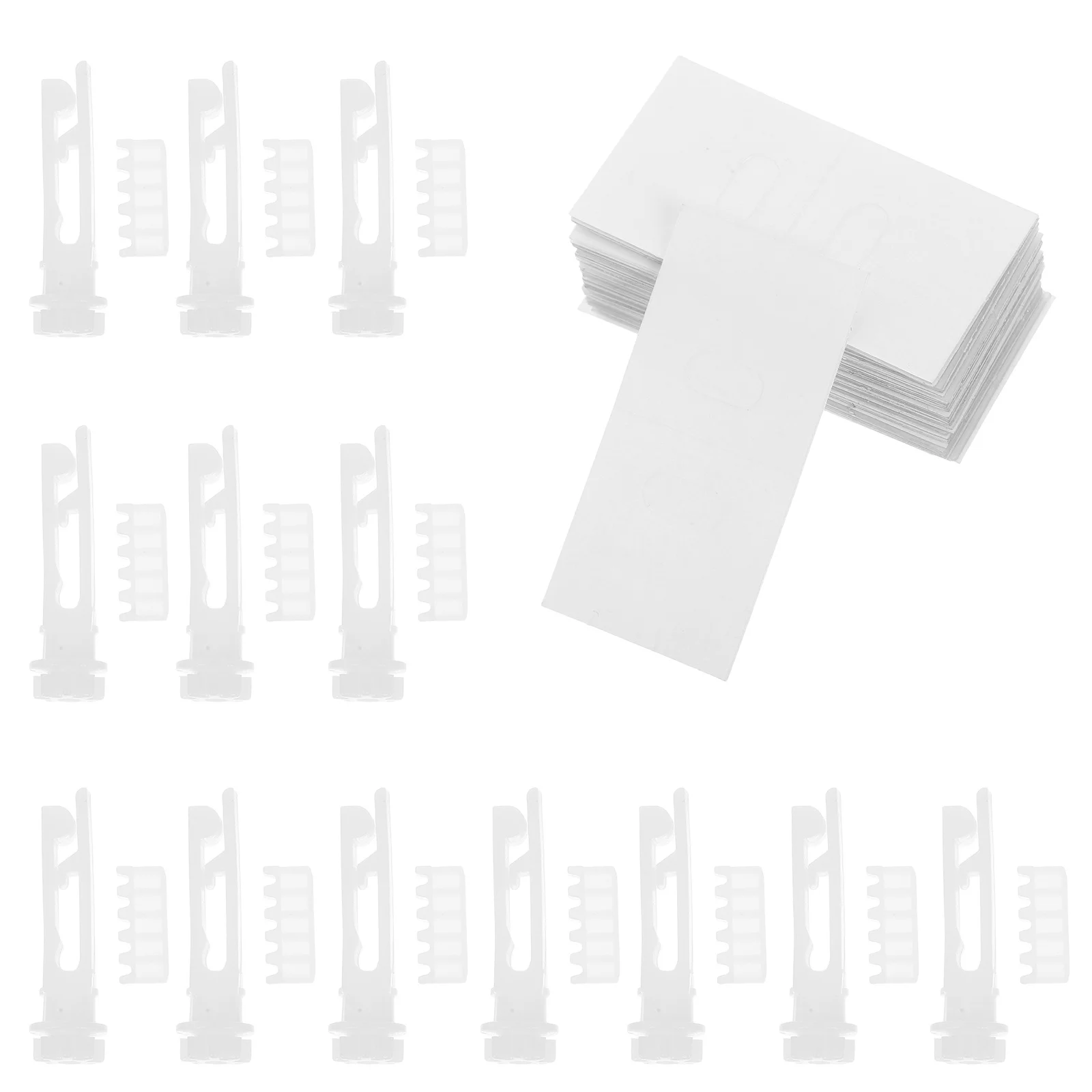 مجموعة واحدة من أدوات إصلاح الستائر العمودية، ملحقات بديلة للعتاد الجذعية البيضاء الشفافة للتشغيل السلس للمنزل والمكتب #6