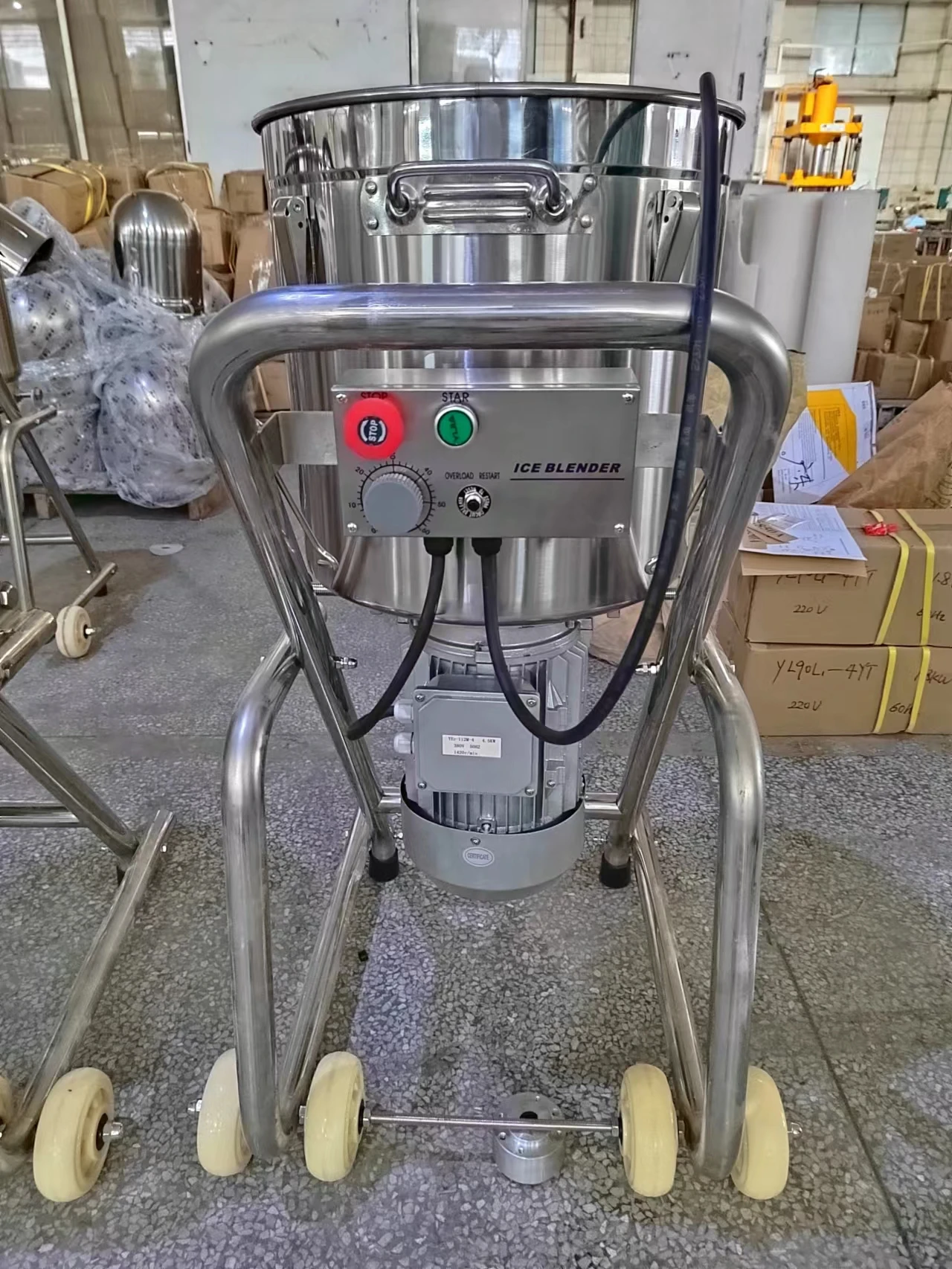 Large capacity stainless steel food and vegetable shredder fruit and vegetable processing equipment