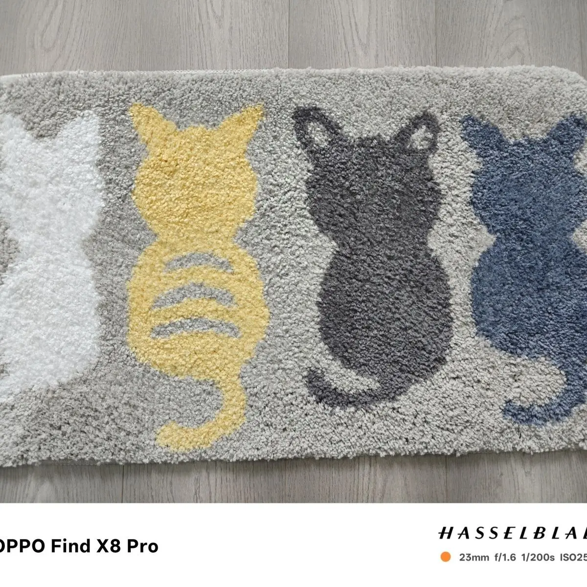 Cute Cat Plush Thick Bathroom Mat Anti Slip Stain Resistant Can Be Machine Washable Small Carpet Door Cushion Rug Decorating