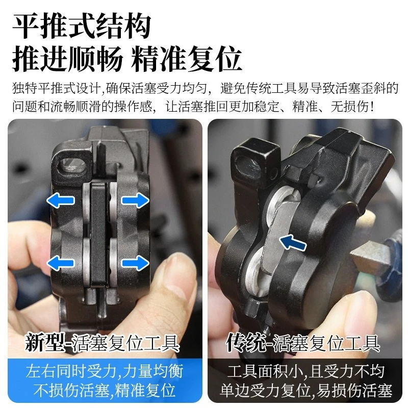 Hydraulic Disc Brake Piston Reset, Fit For Mountain Bike, Caliper Brake Clamp Maintenance Tool