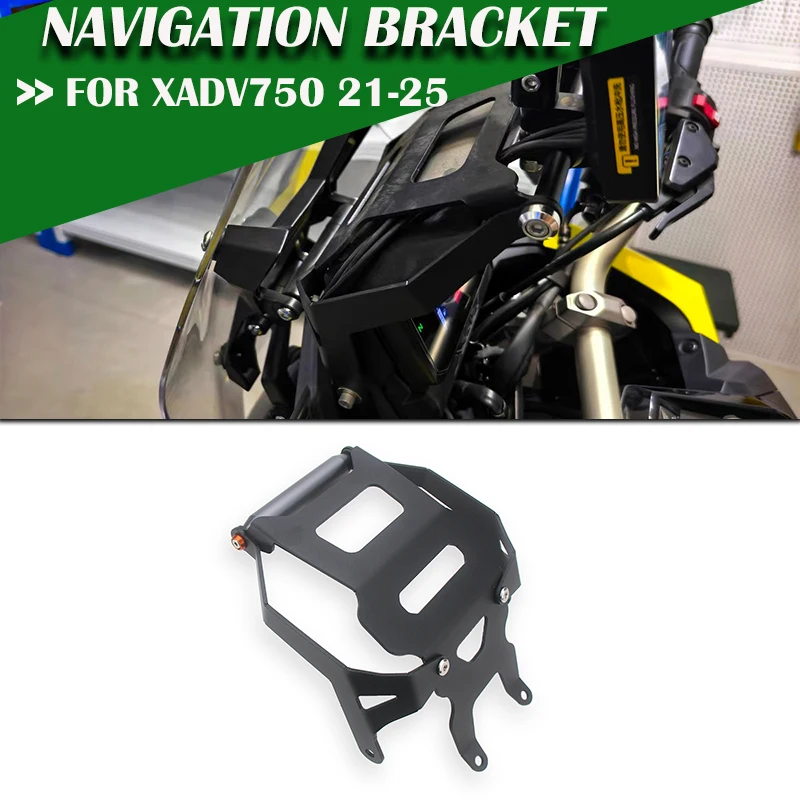 

For Honda XADV750 X-ADV 750 2021-2025Motorcycle Accessories Mobile Phone Holder Stand GPS Navigation Plate Bracket 22MM