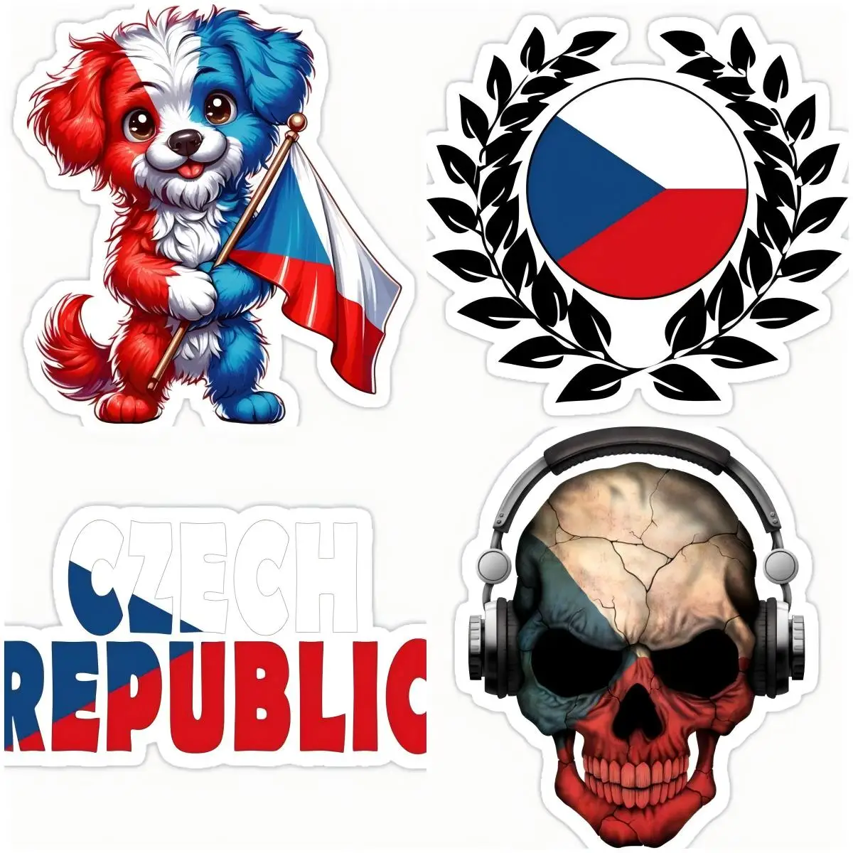 

Czech Republic Car Stickers styling Creativity Motorcycles Bumper Window Cover scratches Bodywork Sunscreen Accessories
