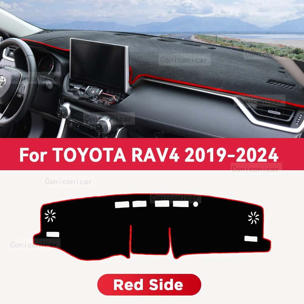 Dashboard Cover Mat Beschermende Pad Voor TOYOTA RAV4 2019-2024 Auto Accessoires Dash Board Zonnescherm Anti-Uv Tapijt Dashmat