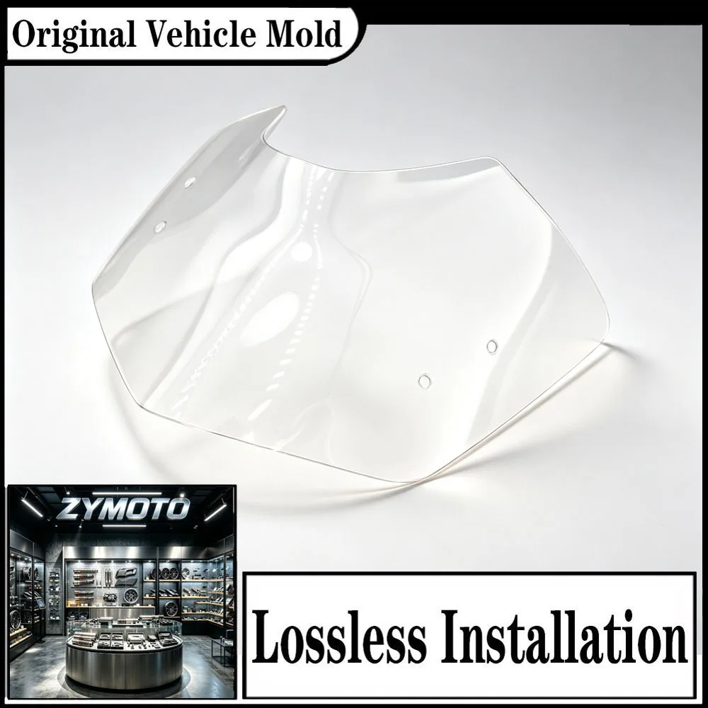For BMW K1200R K 1200 R K1300R K 1300 R 2004-2015 Windshield Windscreen Deflector Cover Acrylic Black Clear Kit Set