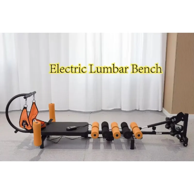 Electric lumbar retractor and medical leg stretcher for spine ,cervical correction and heightening training handstand training