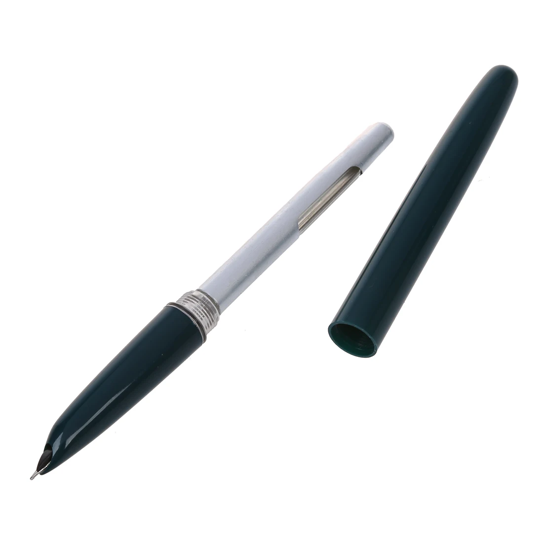【2026 TOP Global】616 Fountain Pen Hooded Silver Nib Green Small Vintage