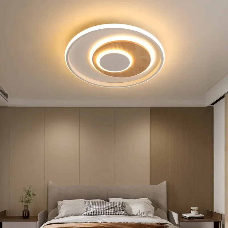 Nordic Bedroom Ceiling Light Modern Simple Led Bathroom Ceiling Light Ultra-thin Iron Work Indoor Lighting Lampara Sa Kisame FYC