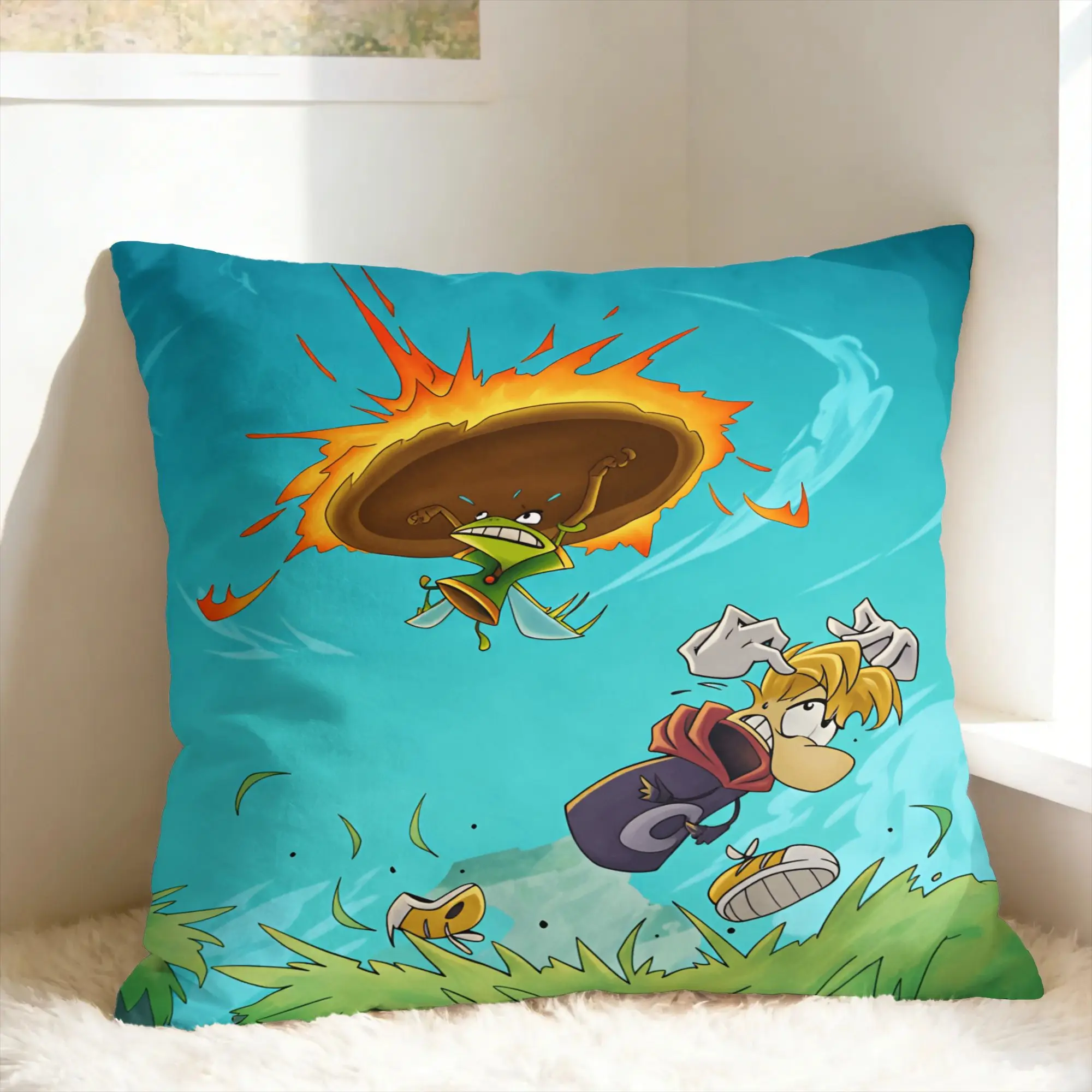 Flying fist attack Raymans Pillow Case  Morden Pillow Cover Comfy Pillowcases For Office Car Home Decor