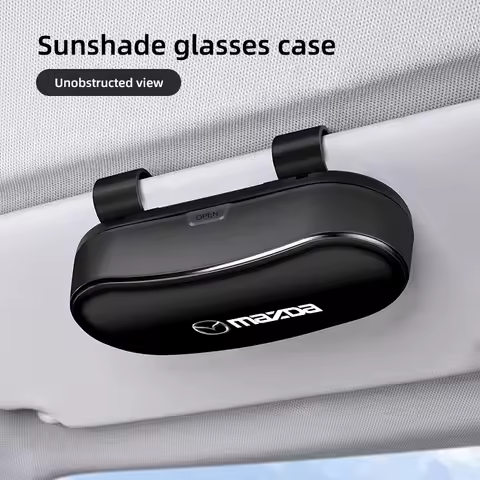 Car Glasses Case Auto Sunshade Glasses Clip Sunglasses Storage Box For Mazda 6 2 3 CX50 CX60 BT-50 CX5 CX30 MX-5 CX3 CX8 Atenza