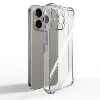 Luxury Shockproof Silicone Clear Phone Case For iPhone 16 15 14 13 12 11 Pro Max Mini X XR Xs 7 8 Plus SE Transparent Soft Cover