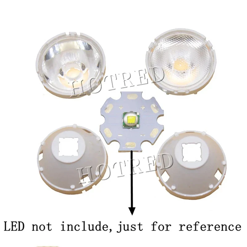 1pcs XLM LED LED HP50 LED 5050 L2 Lens 21mm 32mm 5 Degree White Holder 10/25/45/60 degree LED LENS/Reflector Collimator
