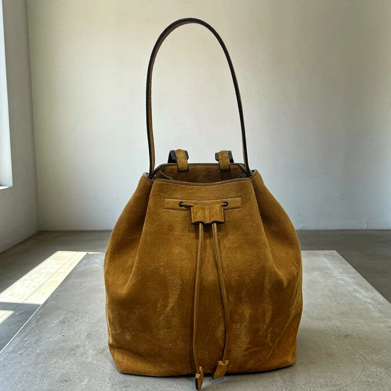 England style Leather Backpacks For Women Luxury Designer Handbags Purses 2026 New In Suede Cowhide Small underarm Shoulder Bags