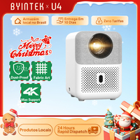 BYINTEK LOVE U4 Projector 4K Smart 1080P Mini Home Theater Video Android WIFI for Smartphone Cinema