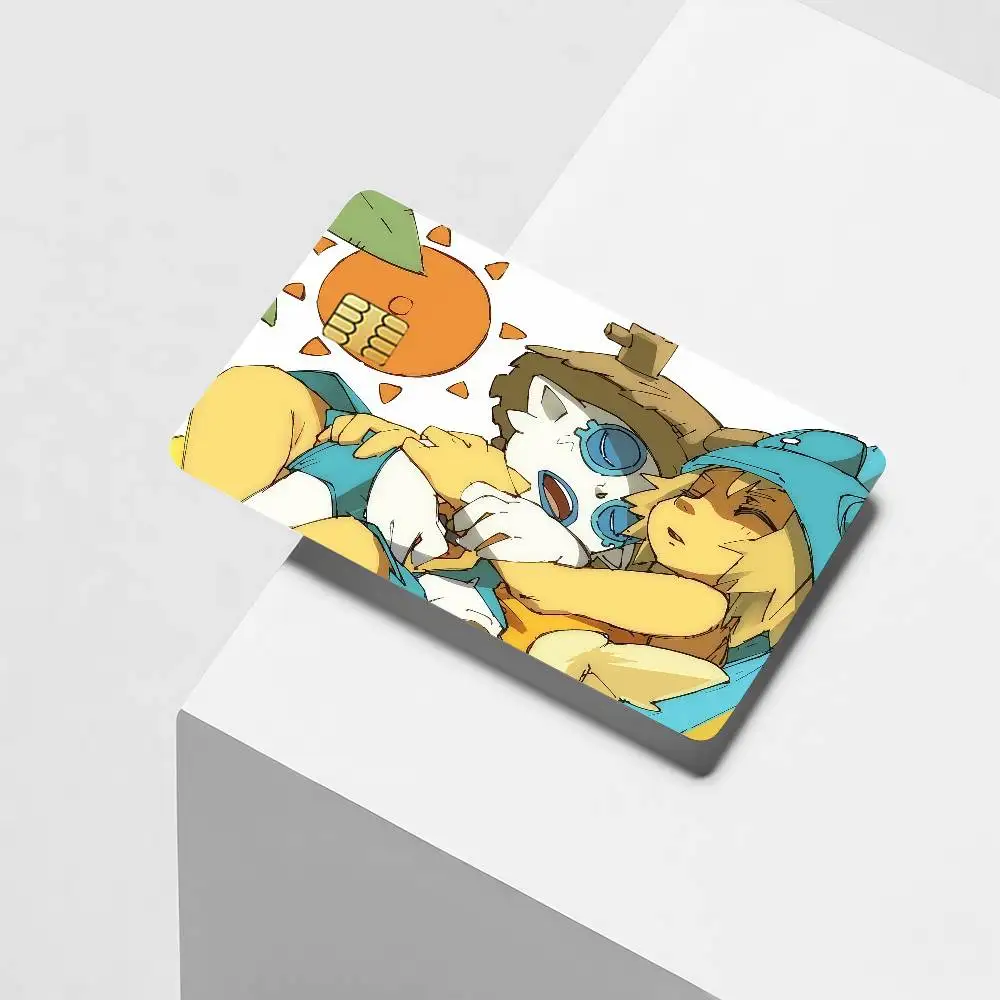 Adventure game W-wakfu Credit Card Decorative Card Stickers Suitable For Bank Cards Metro Transit Anti-scratch Gift 4PCS