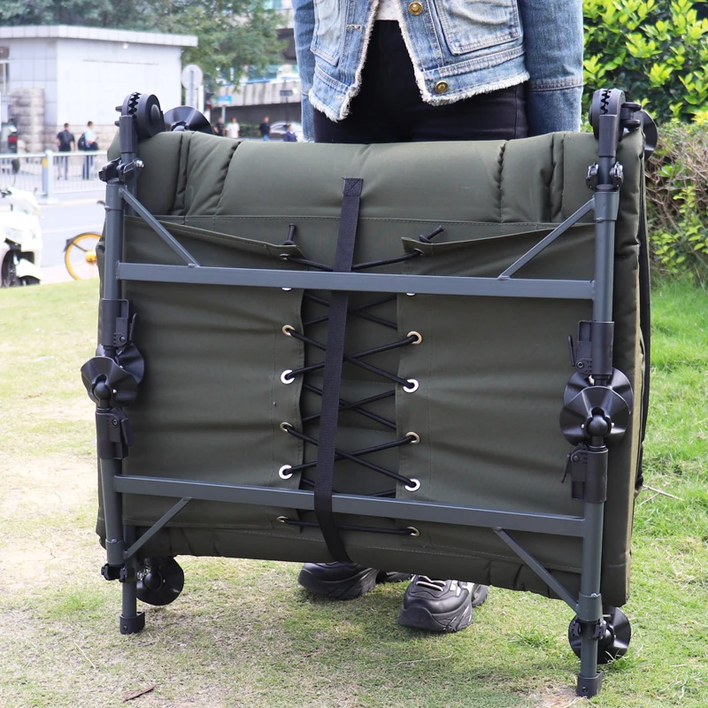 Portable 180KG Folding Bed Suede insulation for Office Camping 침대 Simple Mattress Folding-bed Sleeping  Fishing Chair 접이식 침대