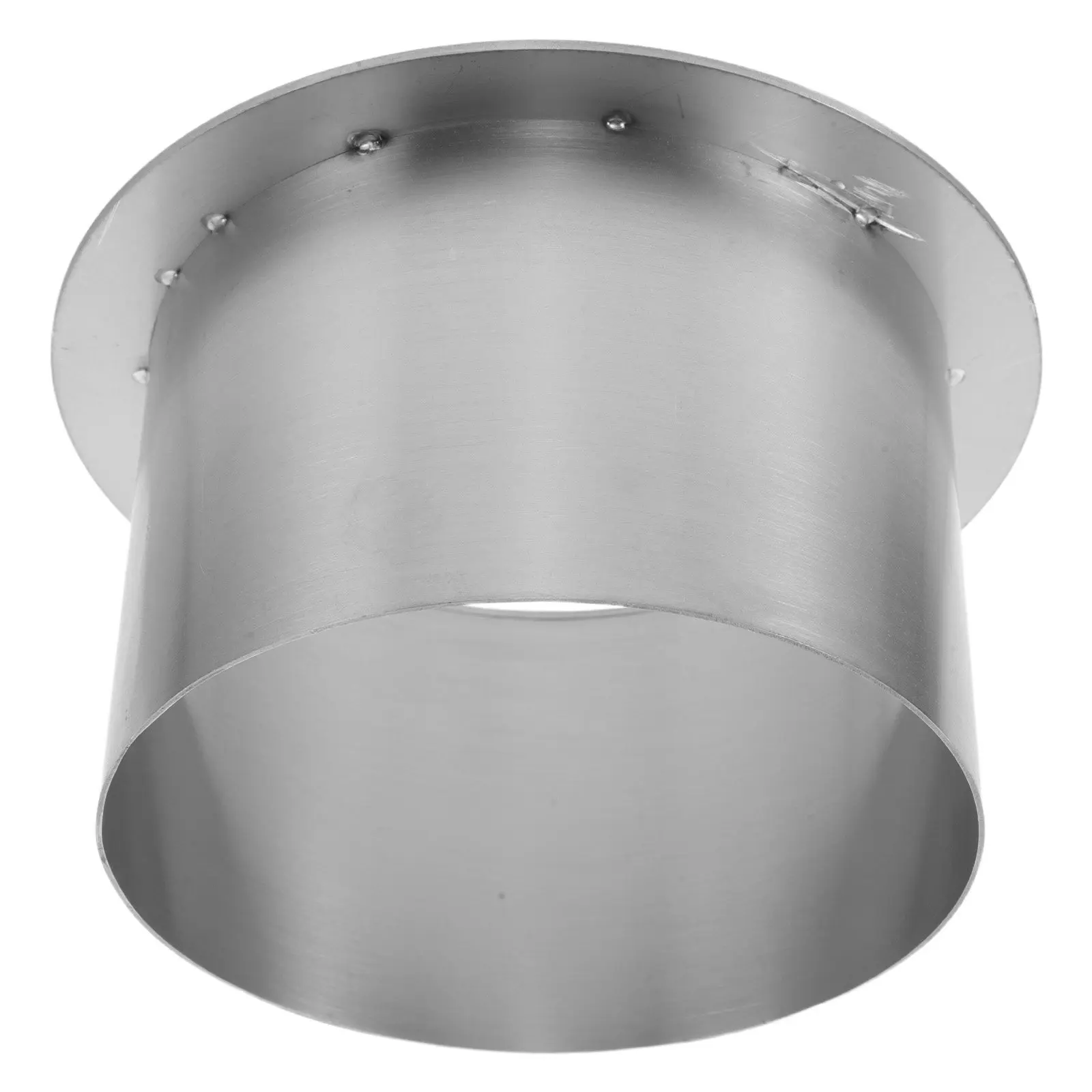 Round Countertop Embedded Trash Grommet Lid 4.72in Stainless Steel Drop-in Waste Chute for High-Traffic Areas Odor Isolation