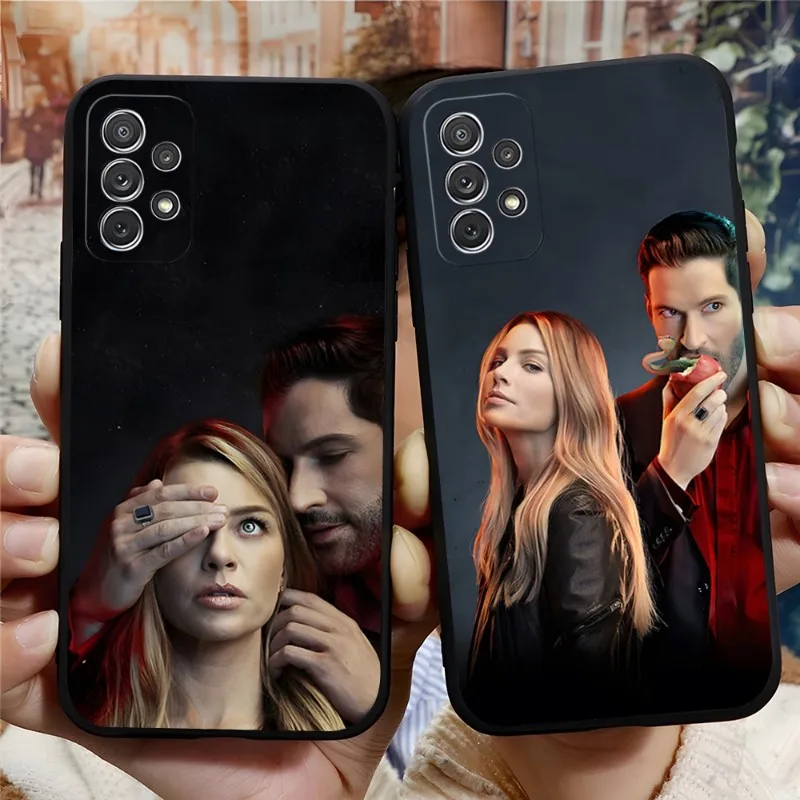 Lucifer Tv Series Poster Phone Case For Samsung A24 A14 A50 A52 A51 A53 A33 A13 A22 A31 A54 A03S A32 A21 A34 A42 Black Cover