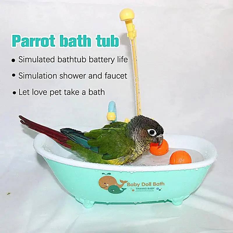 

Parrot Shower Basin Pet Bird Cage Automatic Bathtub Multifunctional Bird Bathtub Parrot Shower With Water Circulation