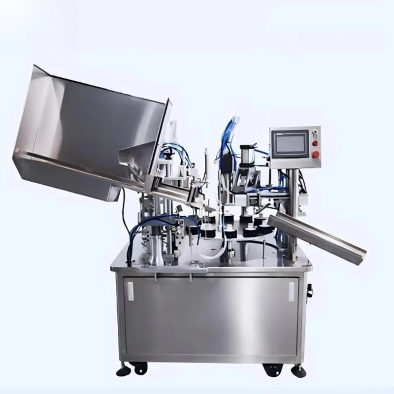 Motor 220v/380v Plastic   Automatic Electric Cosmetic Paste Toothpaste Tube Filling and Sealing Machine