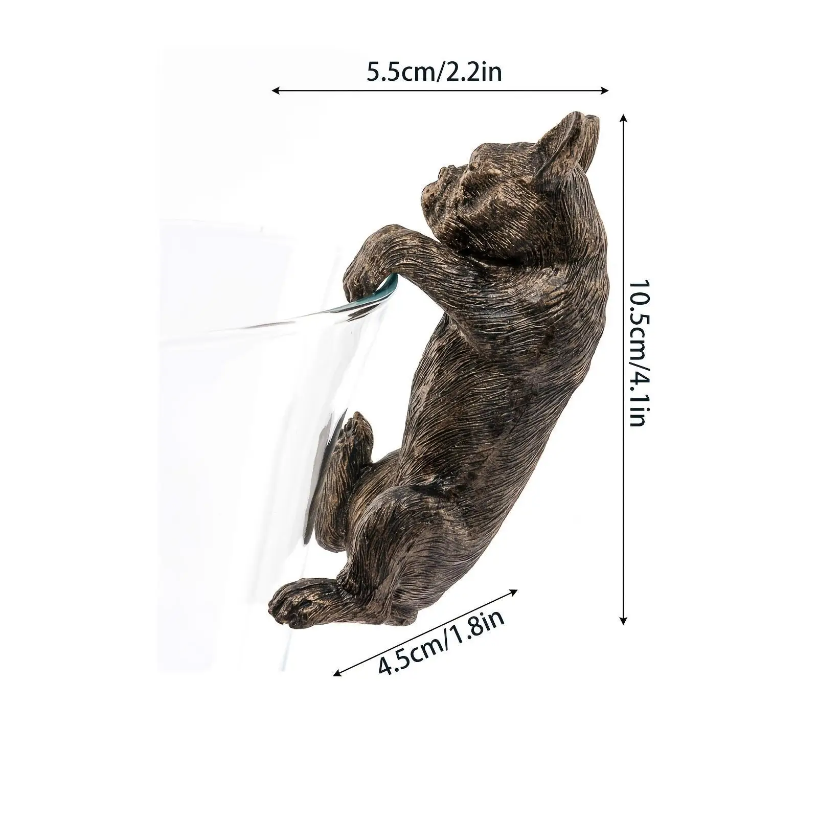 Vaso di fiori appeso statua in resina piccolo animale ornamento casa pianta decorazione statua per