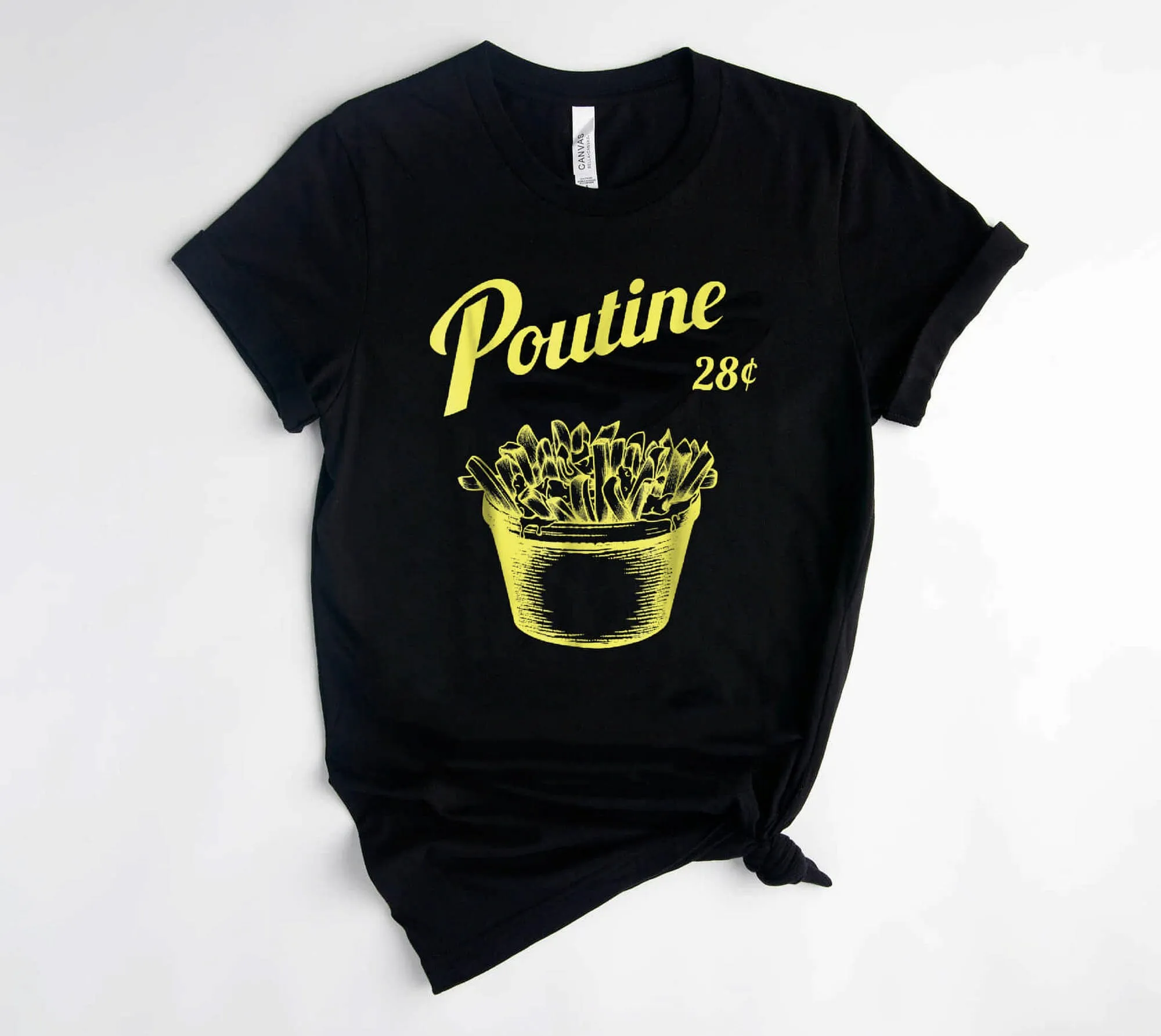 Retro Poutine Canada Montreal T-shirt