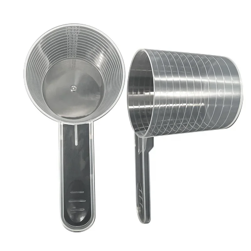 Dispense Spices Granules Seeds Powder Scoops with Scale 120ml Dishwasher Safe Freezer Safe Plastic Measuring Spoons