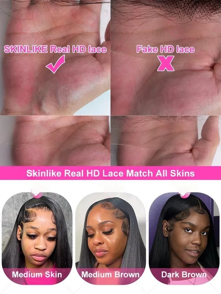 Cutebla 250% مستقيم الدانتيل الجبهة الباروكات شعر الإنسان 30 40 بوصة العظام شعر طبيعي مفرود شعر مستعار 13x4 13x6 HD الدانتيل الباروكة الأمامية