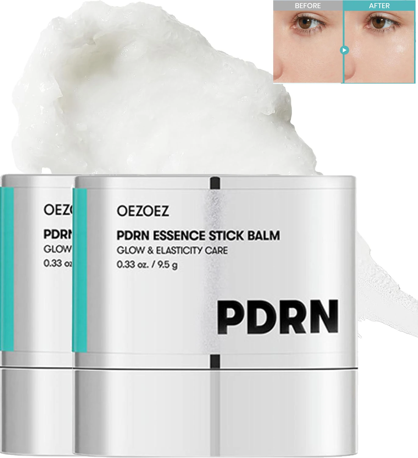 PDRN Essence Stick Balm With Collagen Nicotinamide for Eye,Face & Neck,Hydrating Smooths Fine Lines Boosts Elasticity Skin Care