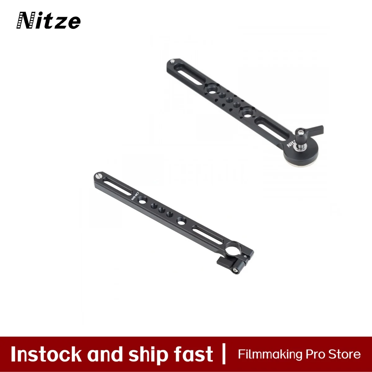 Nitze تمديد 15 مللي متر مشبك قضيب واحد إلى لوحة تركيب السكك الحديدية الناتو 7 "(178 مللي متر) لشاشات تثبيت السكك الحديدية الناتو