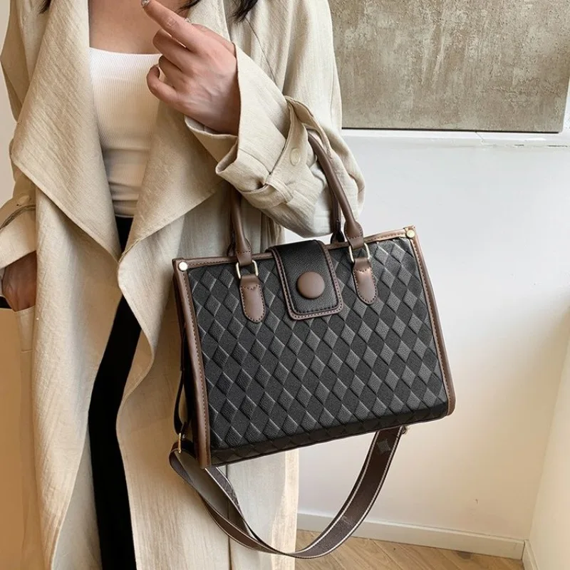 

Laptop Briefcase Messenger Bag For Women Professional Shoulder Handbag With File Folder For Business Women And Students