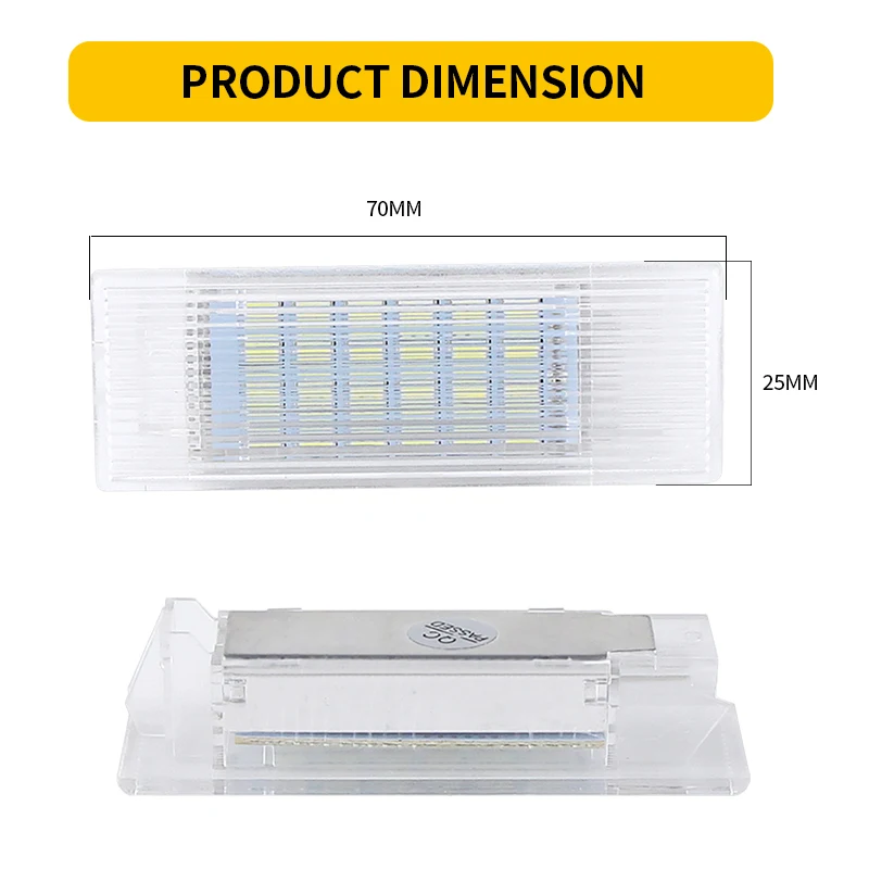 2pcs White For 2014-up BMW F20 F21 F30 F31 F34 F32 F10 F11 F07 F01 X5 X1 X4 I3 LED Door Courtesy Footwell Light Car Welcome Lamp
