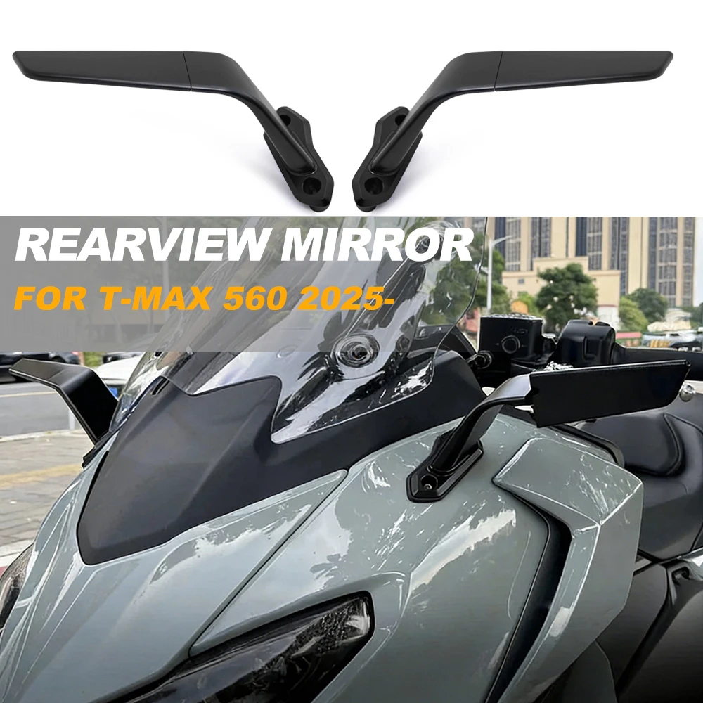 

For Yamaha T-MAX 560 2025 T-MAX560 TMAX 560 Tech Max Motorcycle Rearview Mirror Adjustable Rotating Side View Mirrors