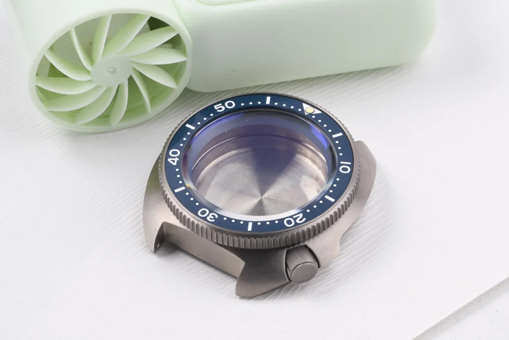 6105 Abalone Titan-Taucheruhrengehäuse, 4,2 Uhr, 28,5 mm Zifferblatt, 20 ATM wasserdicht, Saphirglas für NH35/36/4R/6R Uhrenteile – Detail 11