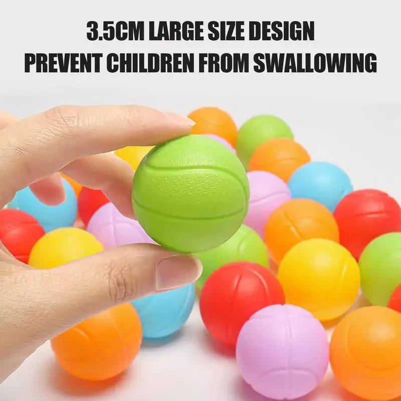 Color Sorting Ball Toy Colorful Balls Sensory Game Rainbow Balls Board Game Color Sorting Counting Puzzle for Kids Gifts