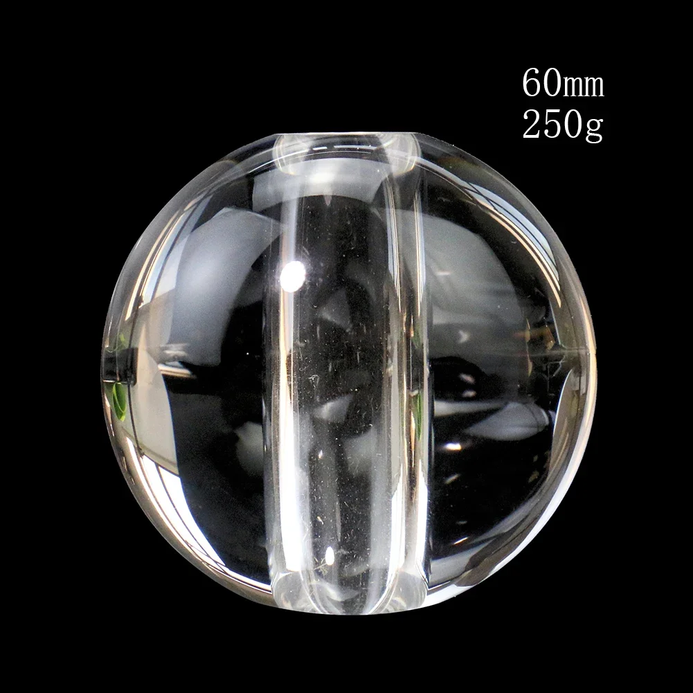 60MM Clear Through Holes Crystal Ball Faceted Prism Globe Spherical Rainbow Sun Catcher Ceiling Chandelier Lighting Parts Decor