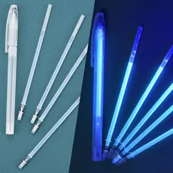 Creative Magic Uv Light Invisible Ink Pen Funny Art Marker Pen For Kids Gift Shoe Leather Scribing Fluorescent Refill Marker