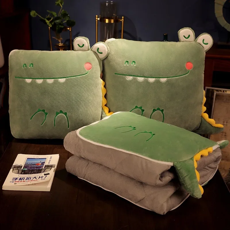 

Pillow quilt dual-purpose thickened office folding nap pillow blanket